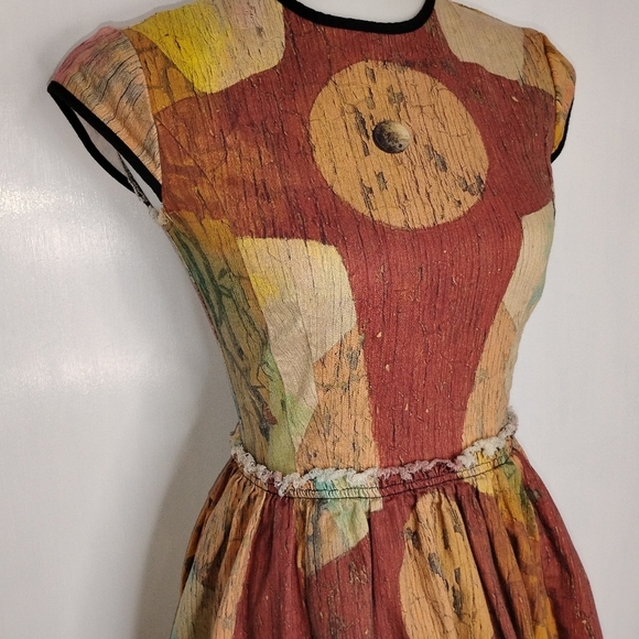 SPACE RUSTIC MOSTLY COTTON FROCK - Picture 5 of 11